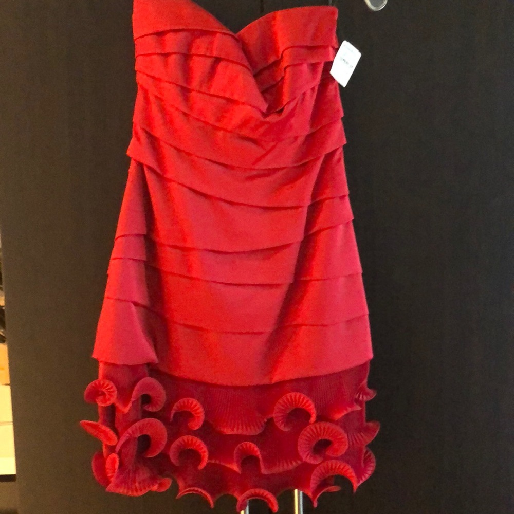 Strapless Little Red Dress